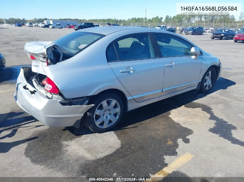 2008 Honda Civic Lx VIN: 1HGFA16568L056584 Lot: 40842346