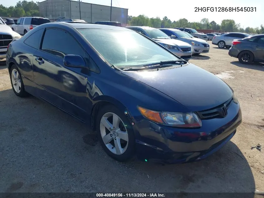 2HGFG12868H545031 2008 Honda Civic Ex