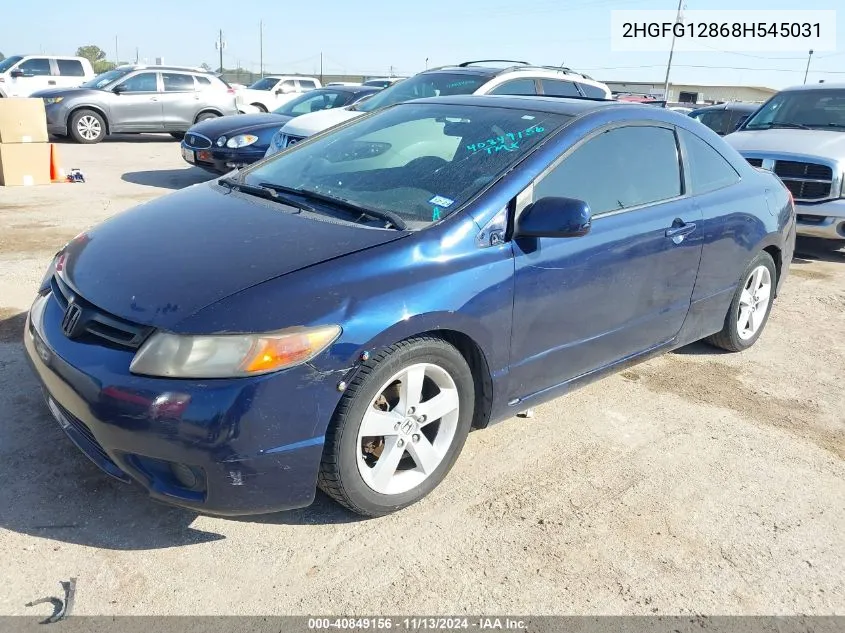 2HGFG12868H545031 2008 Honda Civic Ex