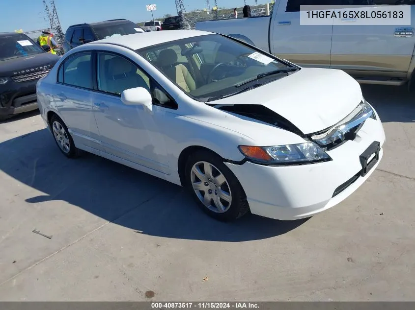 2008 Honda Civic Lx VIN: 1HGFA165X8L056183 Lot: 40873517