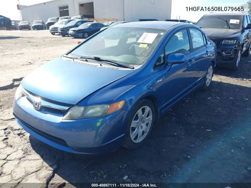 2008 Honda Civic Lx VIN: 1HGFA16508L079665 Lot: 40887111