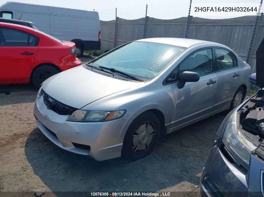 2HGFA16429H032644 2009 Honda Civic Sdn