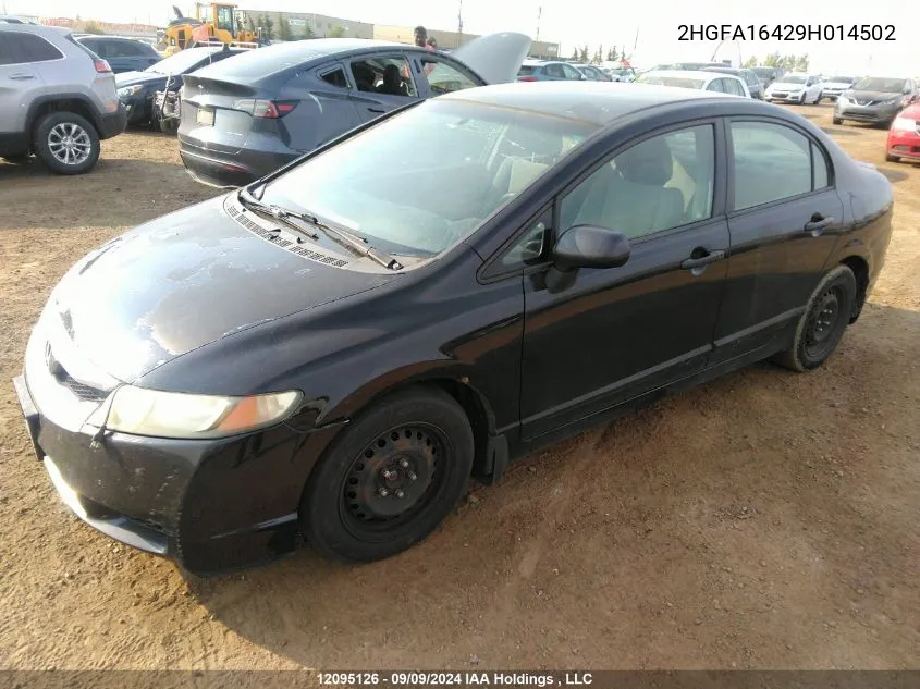 2HGFA16429H014502 2009 Honda Civic Sdn