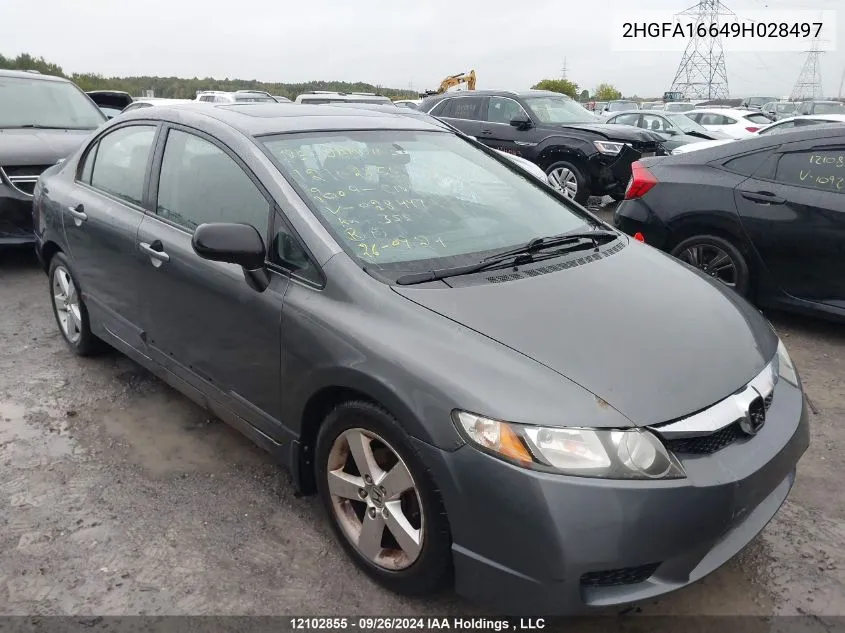 2HGFA16649H028497 2009 Honda Civic Lx-S