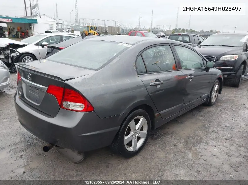 2HGFA16649H028497 2009 Honda Civic Lx-S