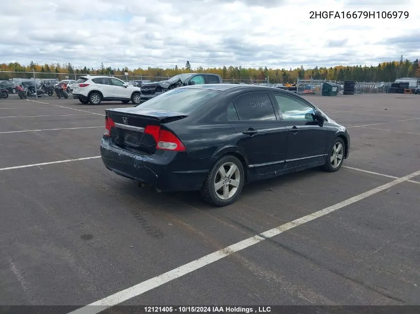 2009 Honda Civic Sdn VIN: 2HGFA16679H106979 Lot: 12121405