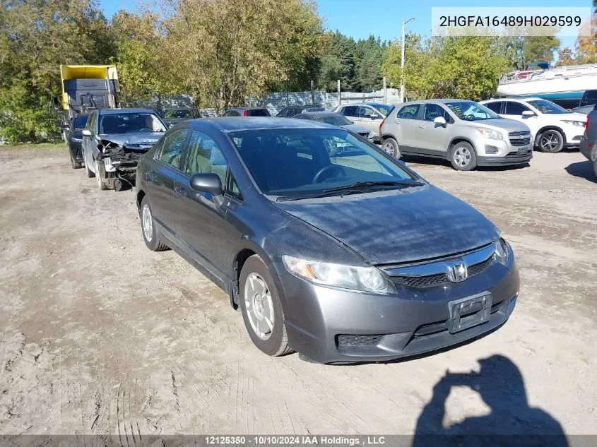 2HGFA16489H029599 2009 Honda Civic Sdn