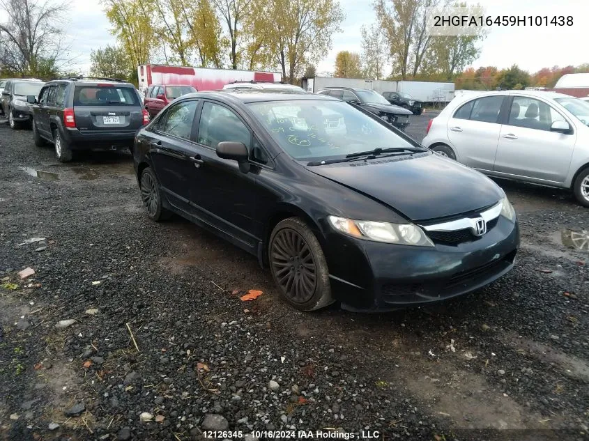 2009 Honda Civic VIN: 2HGFA16459H101438 Lot: 12126345