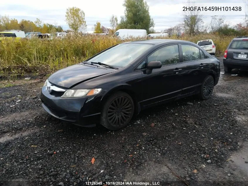 2009 Honda Civic VIN: 2HGFA16459H101438 Lot: 12126345