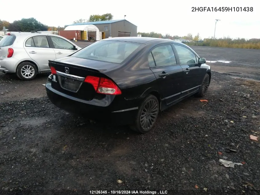 2009 Honda Civic VIN: 2HGFA16459H101438 Lot: 12126345