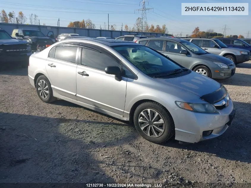 2HGFA16429H113420 2009 Honda Civic Sdn