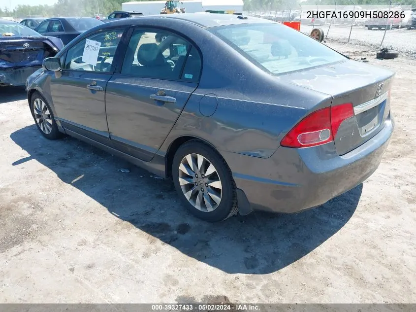 2009 Honda Civic Ex-L VIN: 2HGFA16909H508286 Lot: 39327433