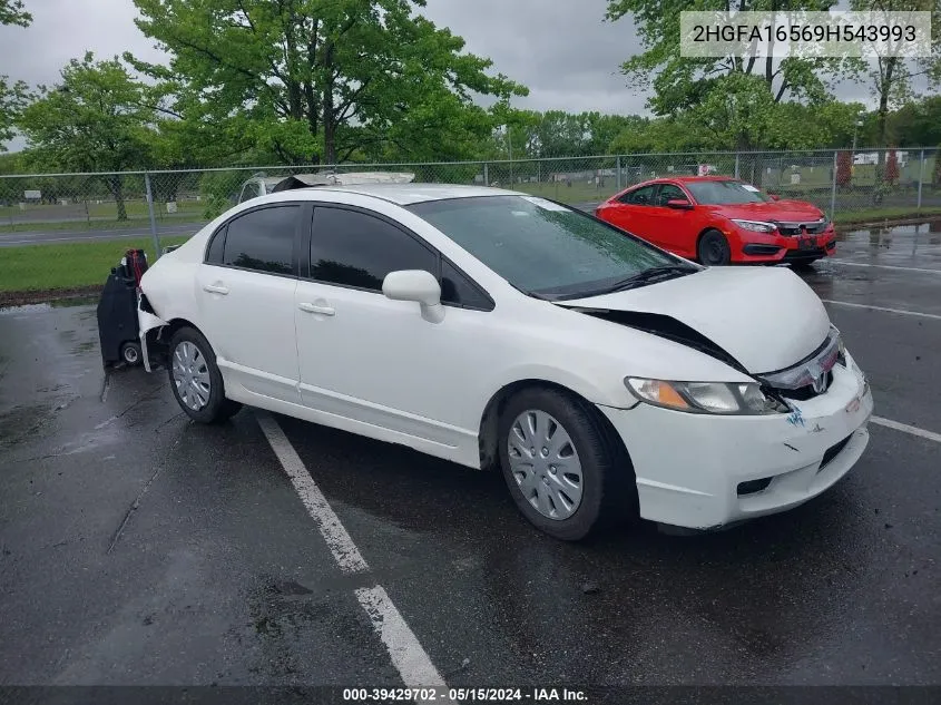 2009 Honda Civic Lx VIN: 2HGFA16569H543993 Lot: 39429702