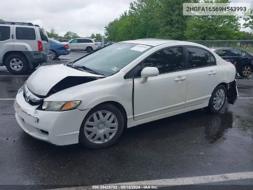 2009 Honda Civic Lx VIN: 2HGFA16569H543993 Lot: 39429702