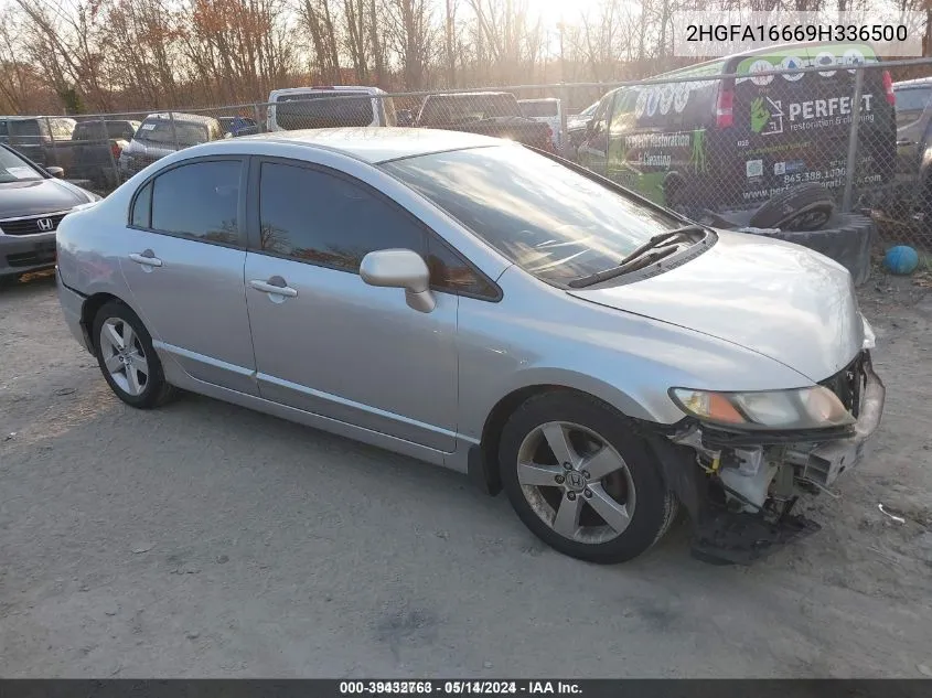 2009 Honda Civic Lx-S VIN: 2HGFA16669H336500 Lot: 39432763