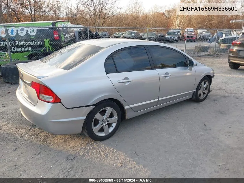 2009 Honda Civic Lx-S VIN: 2HGFA16669H336500 Lot: 39432763