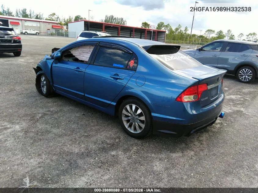 2HGFA16989H332538 2009 Honda Civic Ex-L