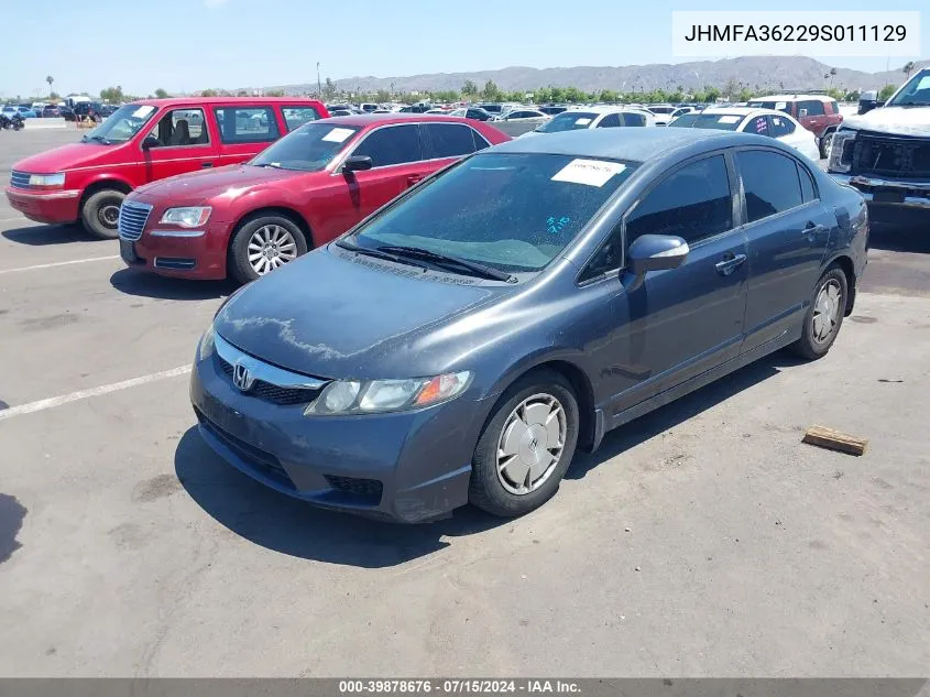 2009 Honda Civic Hybrid VIN: JHMFA36229S011129 Lot: 39878676