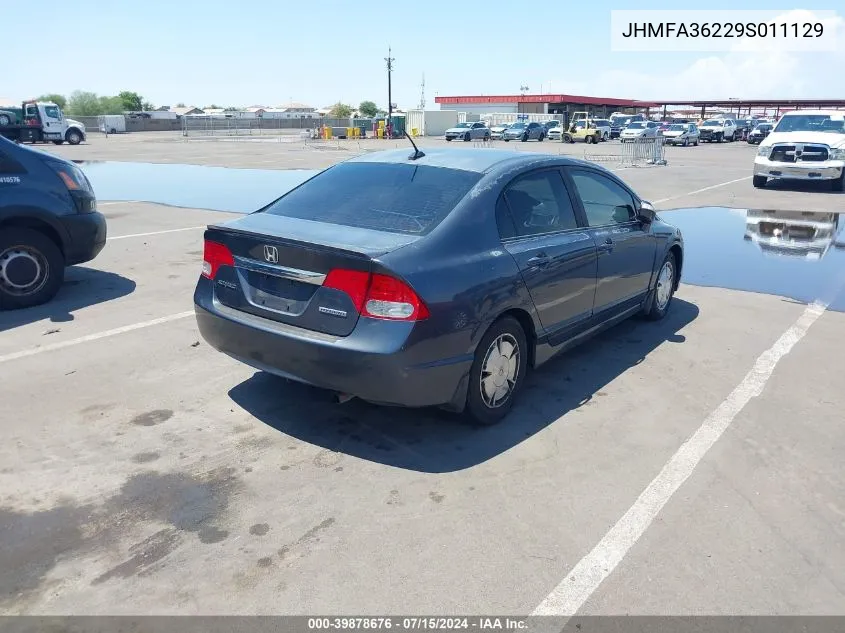 2009 Honda Civic Hybrid VIN: JHMFA36229S011129 Lot: 39878676