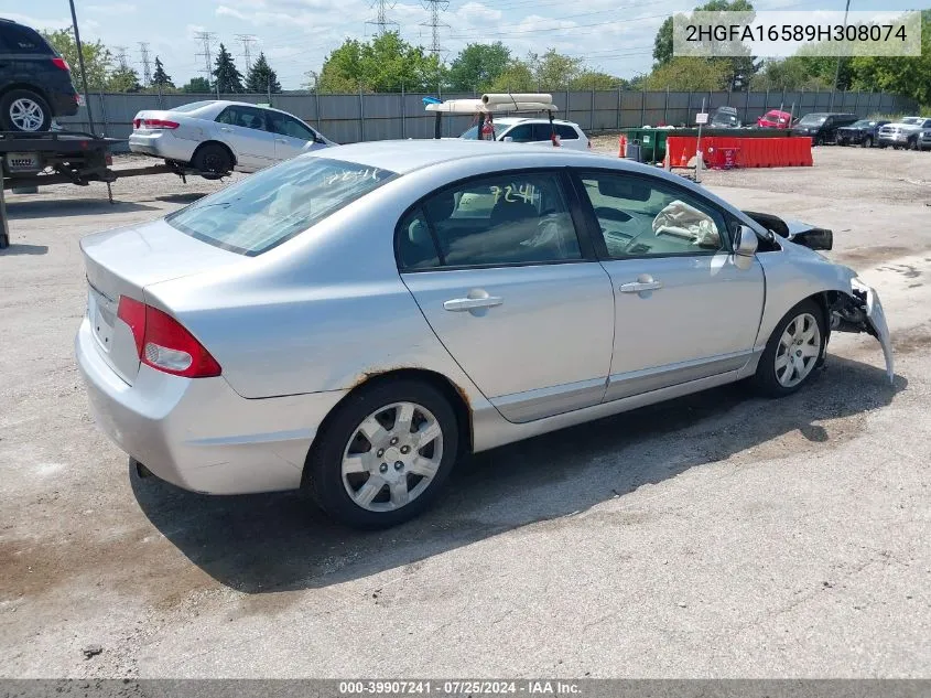 2HGFA16589H308074 2009 Honda Civic Lx