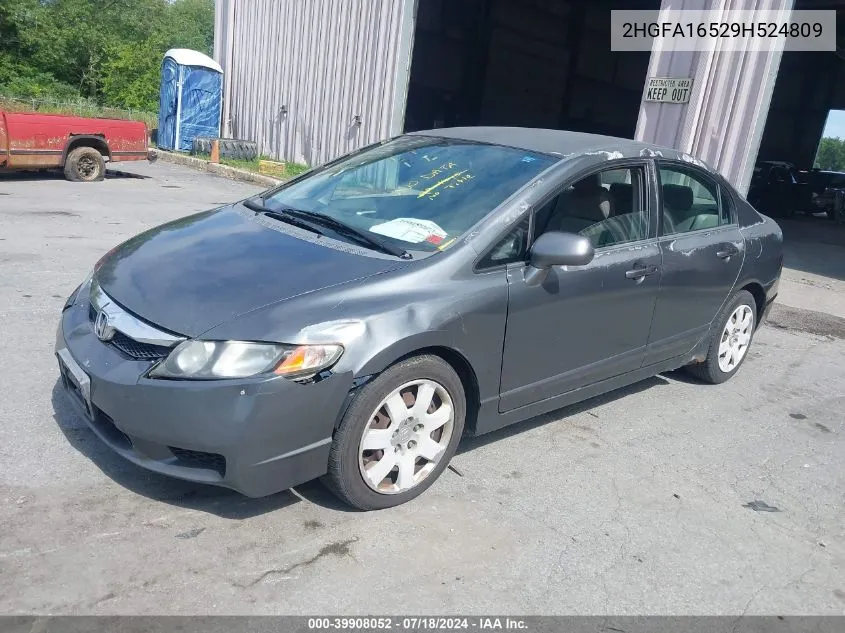 2HGFA16529H524809 2009 Honda Civic Lx