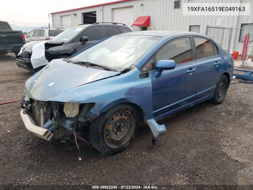 19XFA16519E049163 2009 Honda Civic Lx