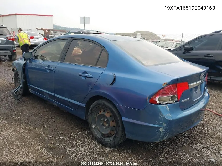 19XFA16519E049163 2009 Honda Civic Lx