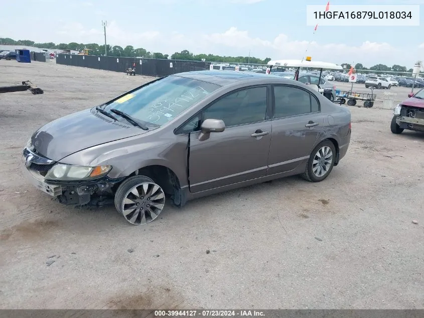 1HGFA16879L018034 2009 Honda Civic Ex