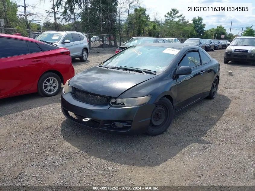 2HGFG11639H534585 2009 Honda Civic Lx