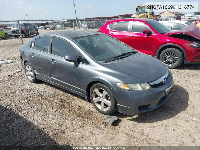 2HGFA16699H316774 2009 Honda Civic Lx-S