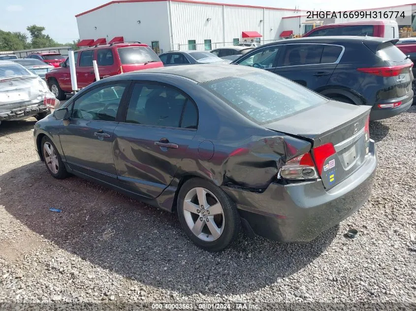 2HGFA16699H316774 2009 Honda Civic Lx-S