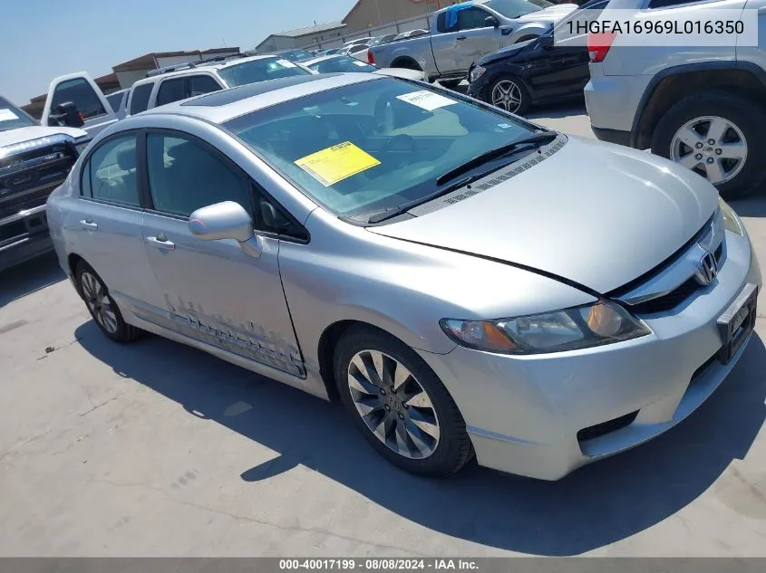 1HGFA16969L016350 2009 Honda Civic Ex-L