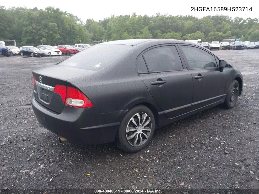 2HGFA16589H523714 2009 Honda Civic Lx