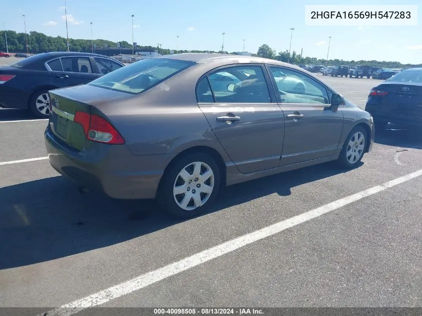 2HGFA16569H547283 2009 Honda Civic Lx