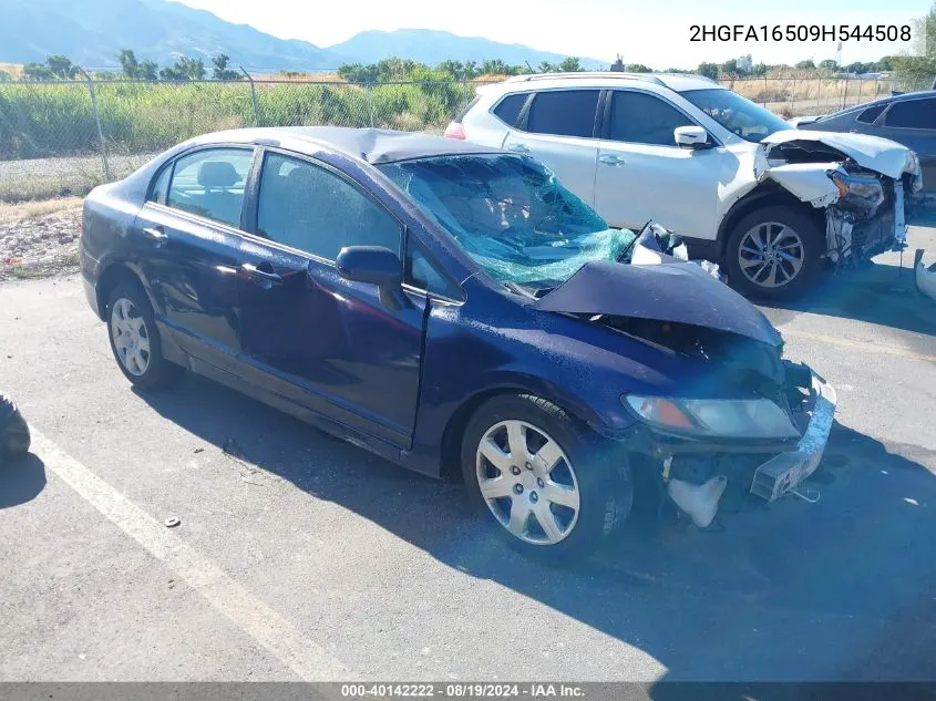 2009 Honda Civic Lx VIN: 2HGFA16509H544508 Lot: 40142222