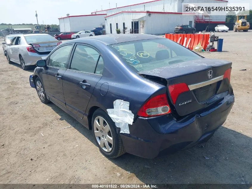 2HGFA16549H535391 2009 Honda Civic Lx