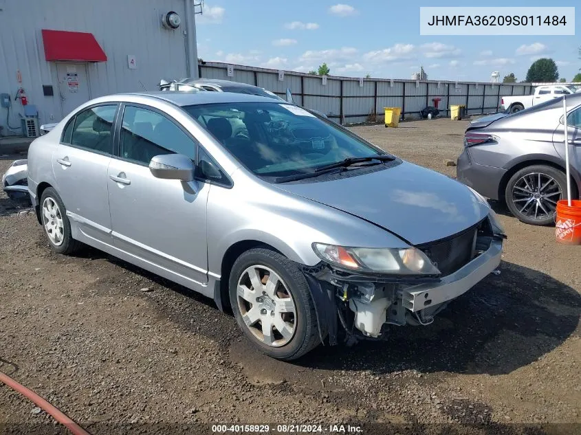 2009 Honda Civic Hybrid VIN: JHMFA36209S011484 Lot: 40158929