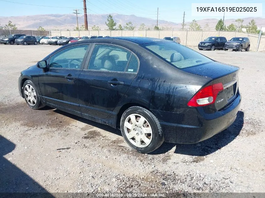 19XFA16519E025025 2009 Honda Civic Lx