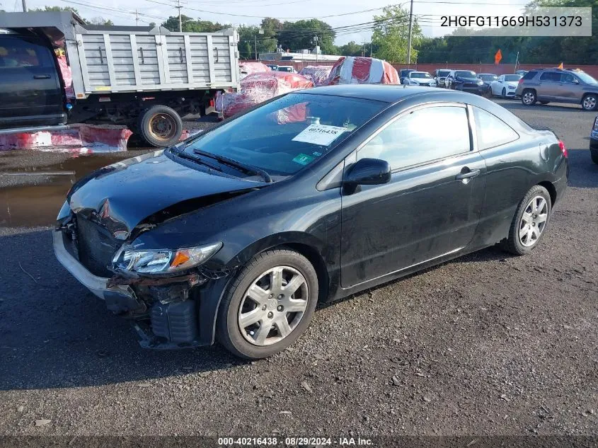 2009 Honda Civic Lx VIN: 2HGFG11669H531373 Lot: 40216438