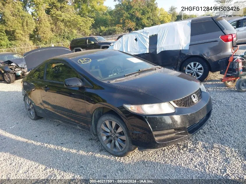 2009 Honda Civic Ex VIN: 2HGFG12849H503426 Lot: 40217591