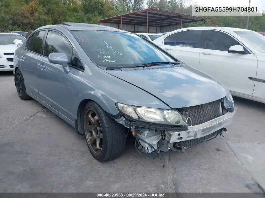 2HGFA55599H704801 2009 Honda Civic Si