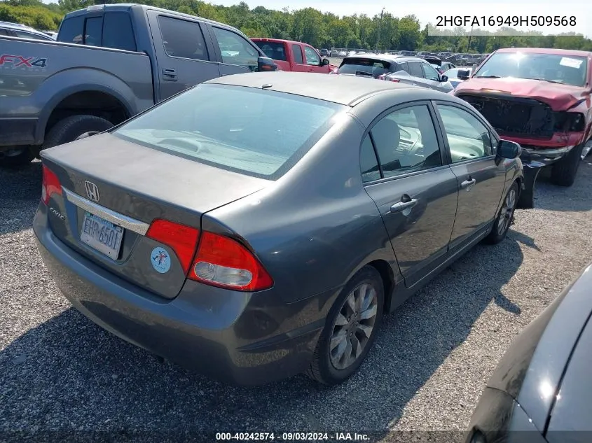 2009 Honda Civic Ex-L VIN: 2HGFA16949H509568 Lot: 40242574