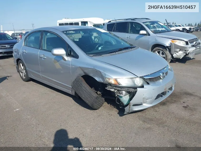 2HGFA16639H510457 2009 Honda Civic Lx-S