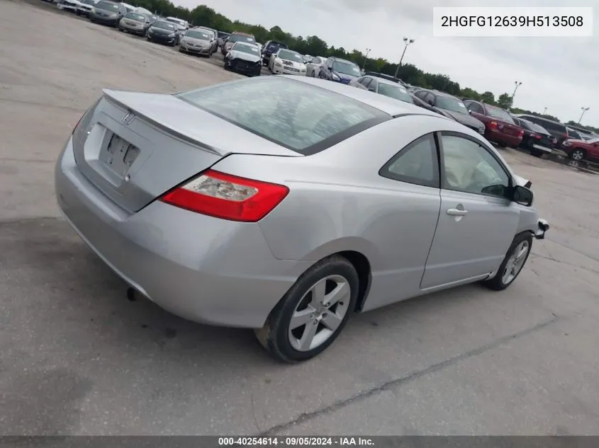 2009 Honda Civic Lx VIN: 2HGFG12639H513508 Lot: 40254614