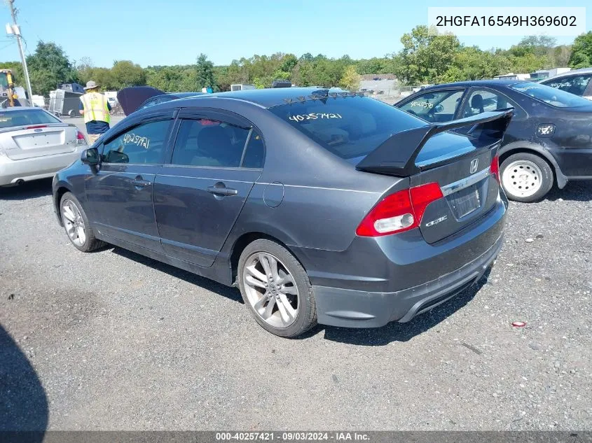 2HGFA16549H369602 2009 Honda Civic Lx