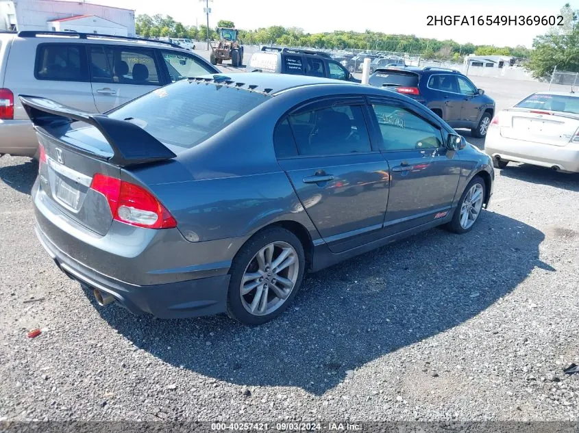 2HGFA16549H369602 2009 Honda Civic Lx