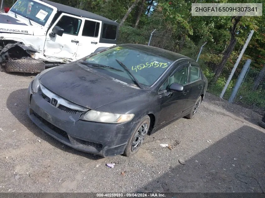 2HGFA16509H307341 2009 Honda Civic Lx