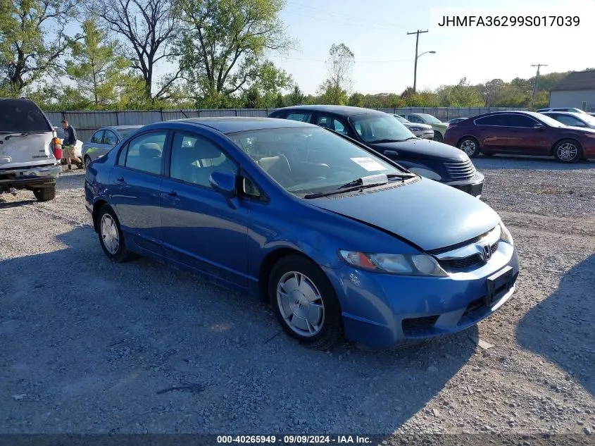 JHMFA36299S017039 2009 Honda Civic Hybrid