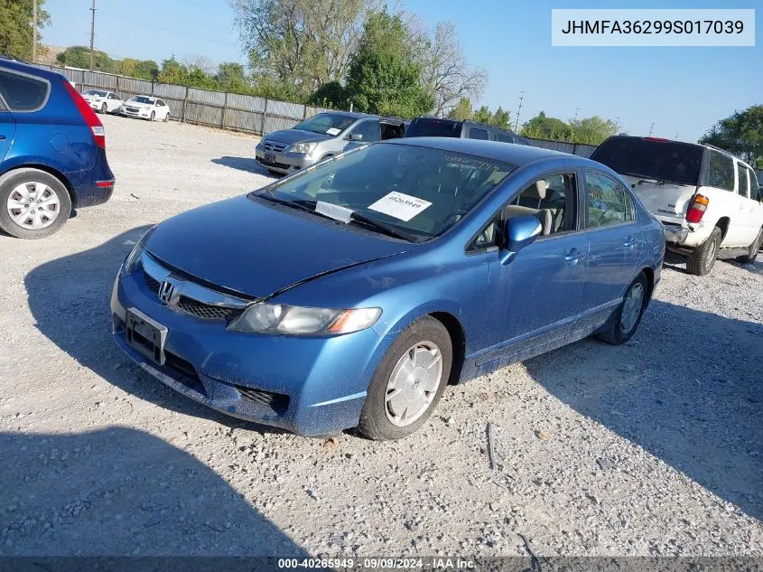 JHMFA36299S017039 2009 Honda Civic Hybrid