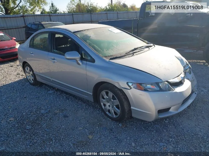 1HGFA15519L019008 2009 Honda Civic Lx